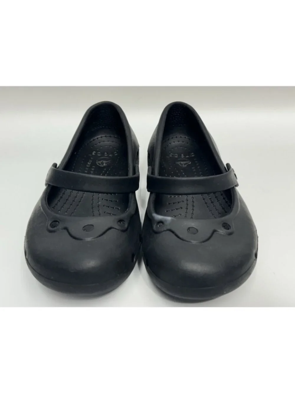 CROCS Classic Mary Jane Clog Kids Junior 3/5 Black Girls